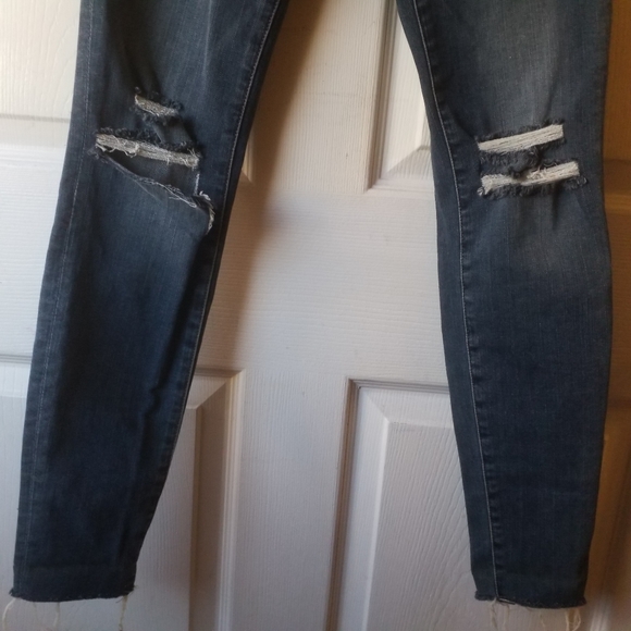 Frame le high rise skinny jeans distressed 25 - Picture 4 of 11